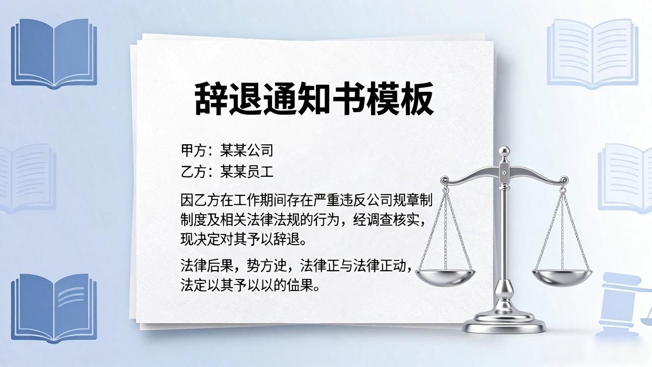 辭退通知書模板